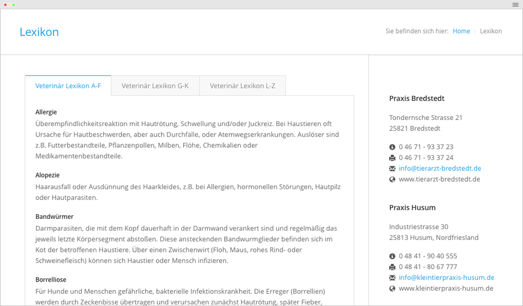 [medienschmiede] Hamburg | Kleintierpraxis Alpermann