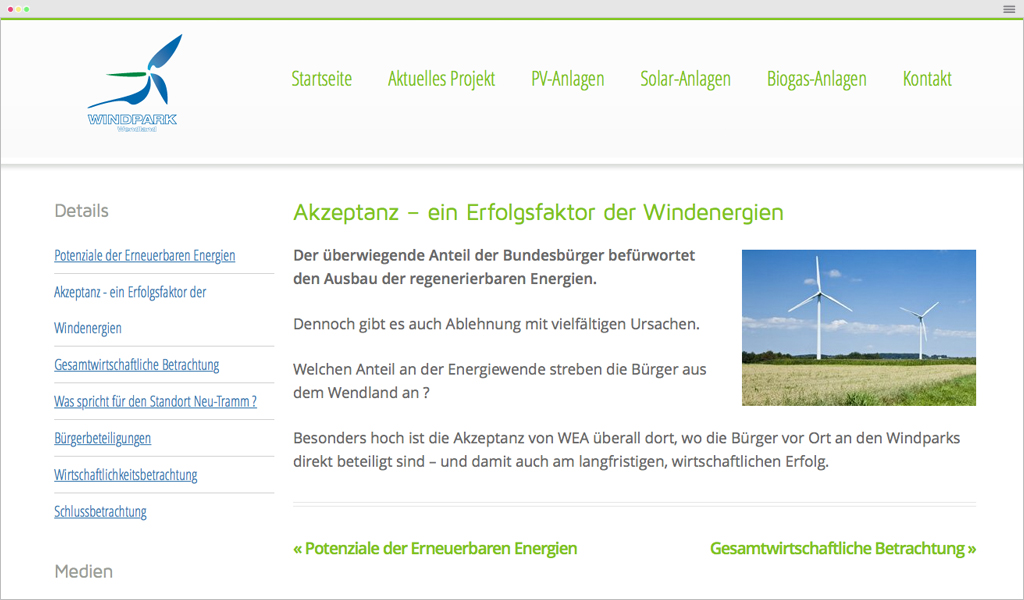 [medienschmiede] Hamburg | Windpark Wendland AG
