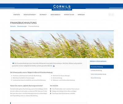 [medienschmiede] Hamburg Portfolio | Kunde: Cornils Steuerberater GbR