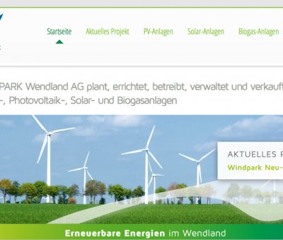 [medienschmiede] Hamburg Portfolio | Kunde: Windpark Wendland AG
